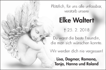 Traueranzeige von Elke Waltert von Fränkische Nachrichten