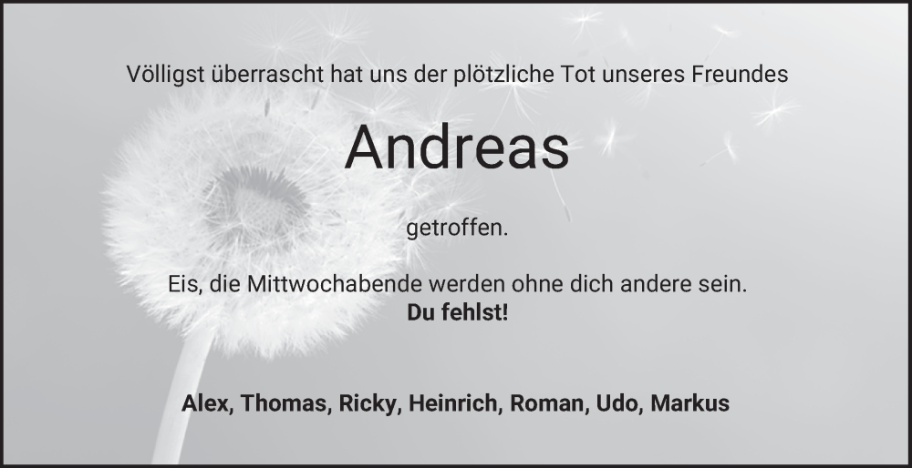  Traueranzeige für Andreas Corigliano vom 18.01.2025 aus Bergsträßer Anzeiger