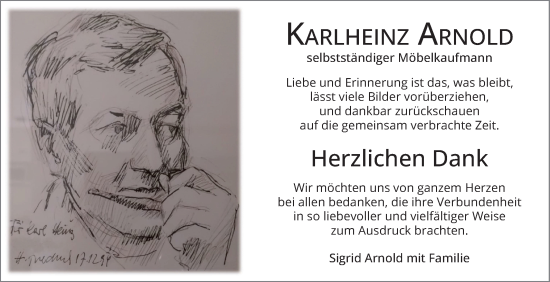 Traueranzeige von Karlheinz Arnold von Mannheimer Morgen