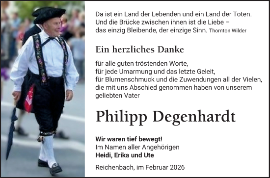 Traueranzeige von Philipp Degenhardt von Bergsträßer Anzeiger